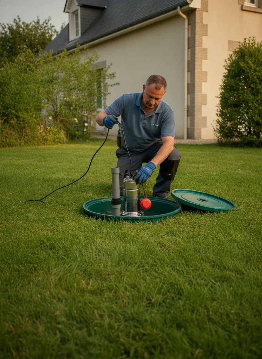 Dépannage pompe de relevage Sucé-sur-Erdre – méthode / geste technique